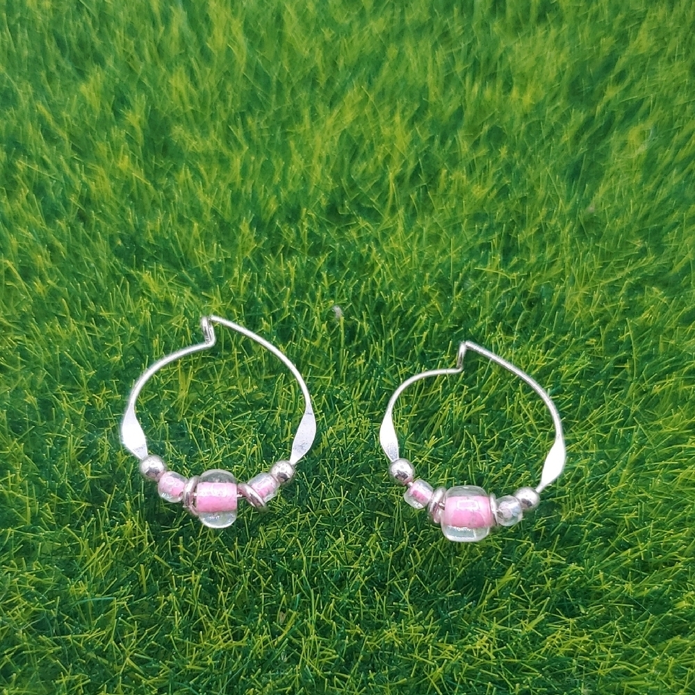 Delicate Sterling Harp Earrings E1030